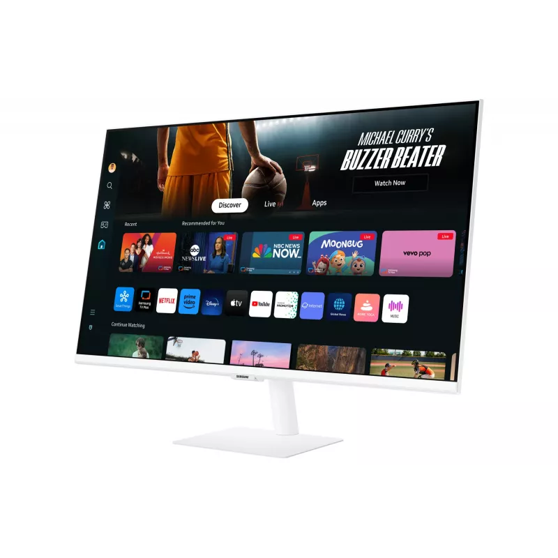 Monitor komputerowy Samsung M70D 81,3 cm (32 cale) 3840 x 2160 pikseli 4K Ultra HD LED Biały