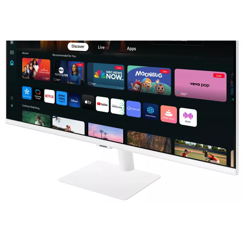 Monitor komputerowy Samsung M70D 81,3 cm (32 cale) 3840 x 2160 pikseli 4K Ultra HD LED Biały