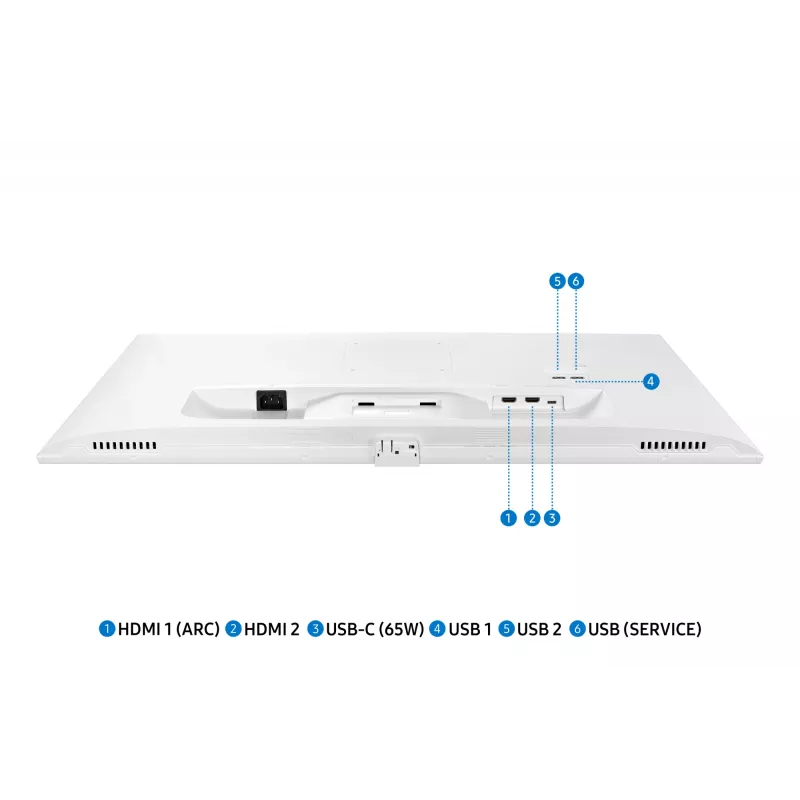 Monitor komputerowy Samsung M70D 81,3 cm (32 cale) 3840 x 2160 pikseli 4K Ultra HD LED Biały