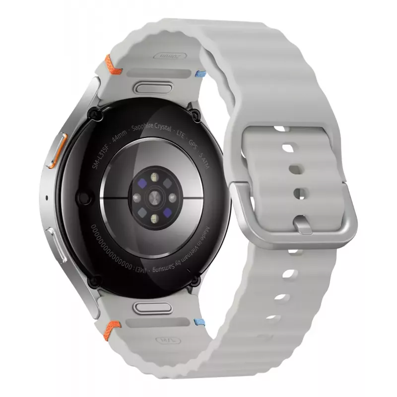 Samsung Galaxy Watch7 3,81 cm (1,5 cala) AMOLED 44 mm cyfrowy 480 x 480 pikseli ekran dotykowy 4G srebrny Wi-Fi GPS (satelitarny)