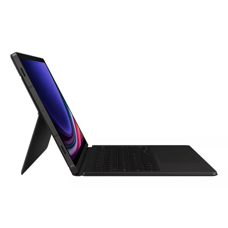 Klawiatura Samsung EF-DX725 Nordic Pogo Pin Czarna Touchpad