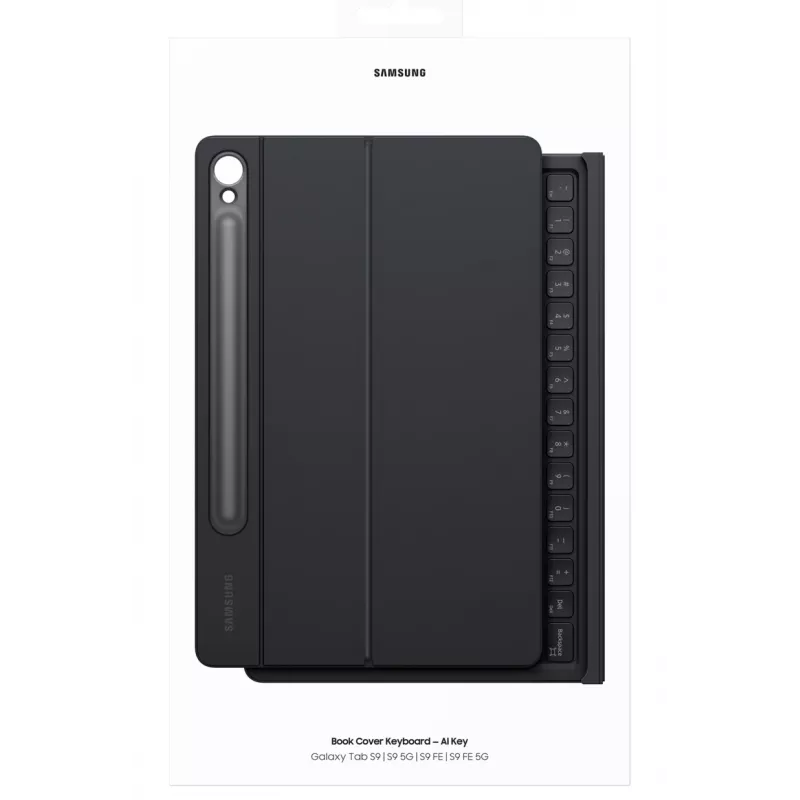 Klawiatura Samsung EF-DX725 Nordic Pogo Pin Czarna Touchpad