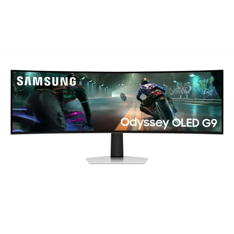Samsung G91SD monitor komputerowy 124,5 cm (49 cali) 5120 x 1440 pikseli Dual QHD OLED srebrny