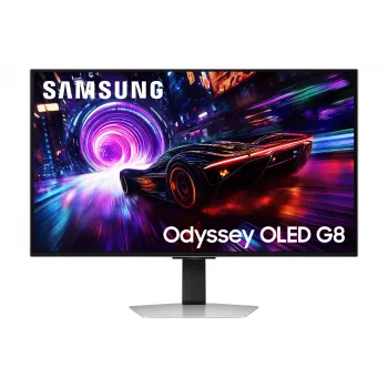 Samsung G81SF monitor komputerowy 81,3 cm (32 cale) 3840 x 2160 pikseli 4K Ultra HD OLED Srebrny