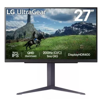 Monitor komputerowy LG 27GS85QX-B 68,6 cm (27 cali) 2560 x 1440 pikseli Quad HD LCD Czarny