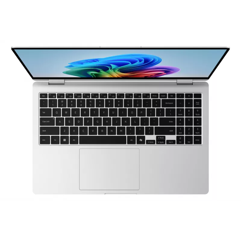 Samsung NP750QHAA-EXP Intel Core Ultra 7 256V Hybrid (2-w-1) 39,6 cm (15,6 cala) Dotykowy Full HD 16 GB LPDDR5x-SDRAM 512 GB SSD Wi-Fi 7 (802.11be) Windows 11 Home Srebrny