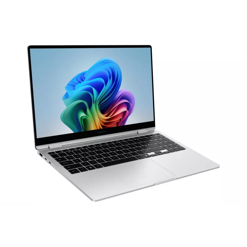 Samsung NP750QHAA-EXP Intel Core Ultra 7 256V Hybrid (2-w-1) 39,6 cm (15,6 cala) Dotykowy Full HD 16 GB LPDDR5x-SDRAM 512 GB SSD Wi-Fi 7 (802.11be) Windows 11 Home Srebrny