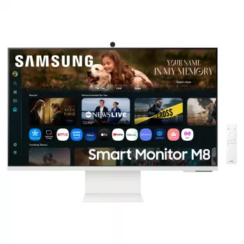 Monitor komputerowy Samsung M8 M80F 81,3 cm (32 cale) 3840 x 2160 pikseli 4K Ultra HD LCD Biały