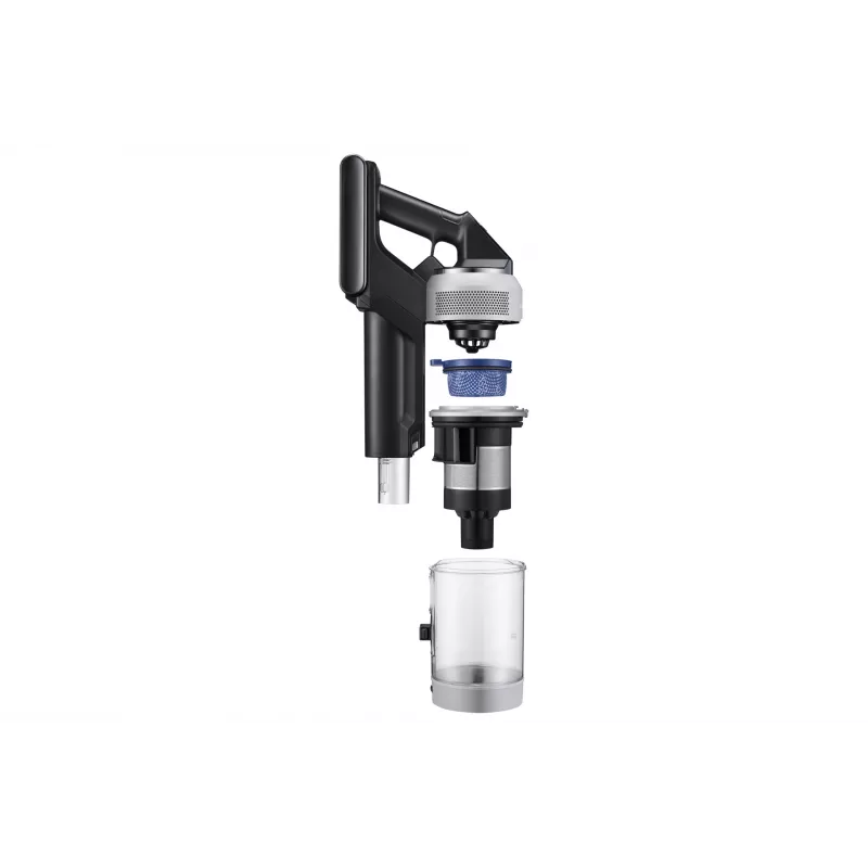 Samsung VS80F28ELP odkurzacz ręczny 2-w-1 zasilany bateriami na sucho HEPA, Micro bezworkowy 0,5 L 770 W szary 2,2 Ah