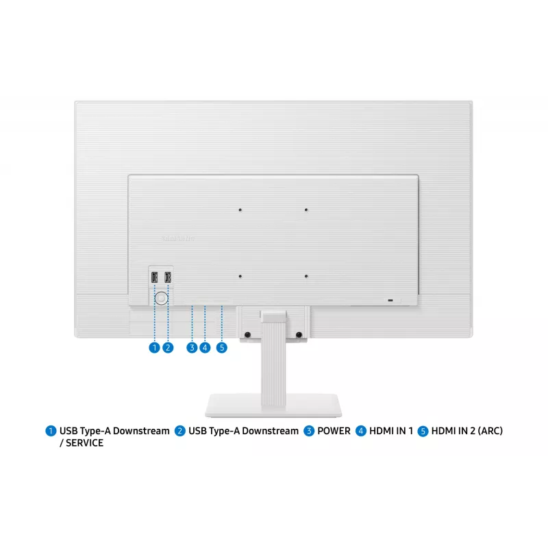 Samsung M5 M50F monitor komputerowy 68,6 cm (27 cali) 1920 x 1080 pikseli Full HD LCD Biały