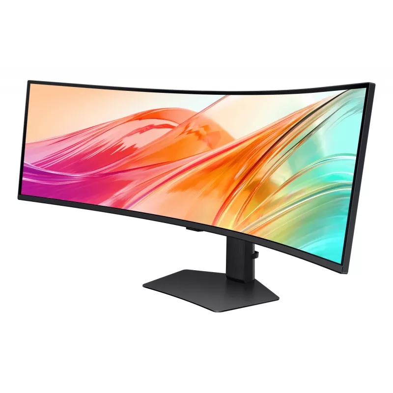 Monitor komputerowy Samsung S95UC 124,5 cm (49 cali) 5120 x 1440 pikseli Dual QHD LCD Czarny