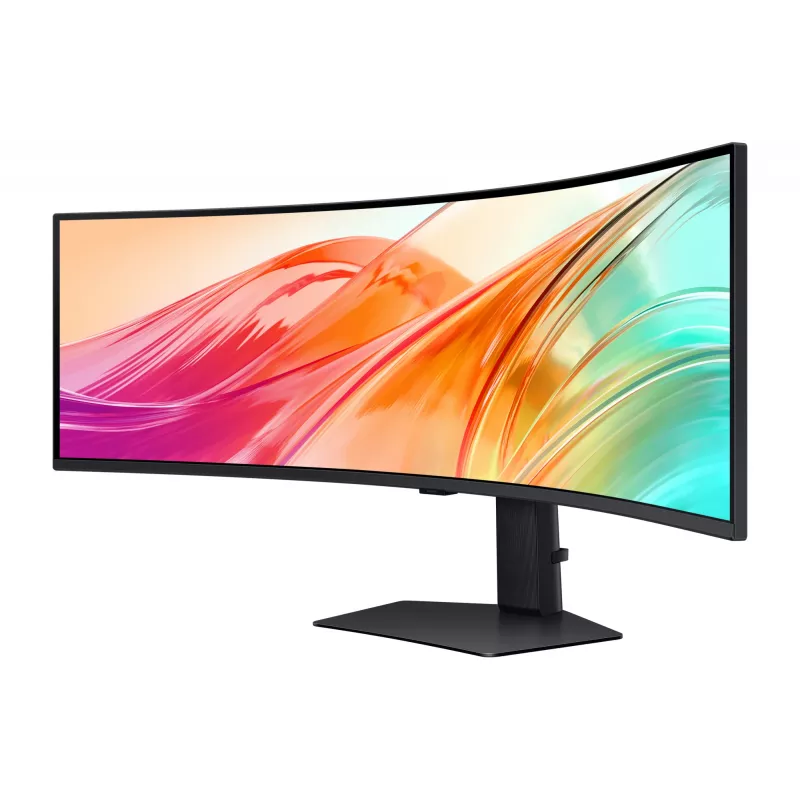 Monitor komputerowy Samsung S95UC 124,5 cm (49 cali) 5120 x 1440 pikseli Dual QHD LCD Czarny