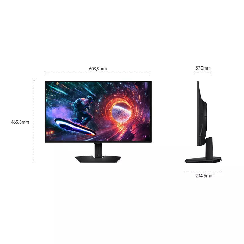 Monitor komputerowy Samsung G50F 68,6 cm (27 cali) 2560 x 1440 pikseli Quad HD OLED Czarny