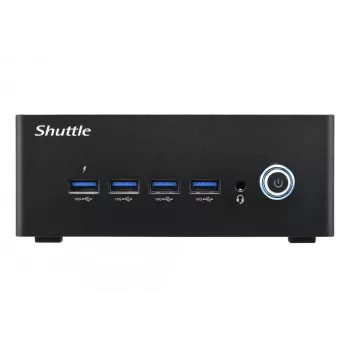 Shuttle Nano PC NT10H9, Intel Core Ultra 9 185H, grafika Intel Arc, 2xHDMI, 2xUSB 4.0 (DP), 2xLAN 2,5 Gbit, w zestawie VESA praca ciągła 24/7