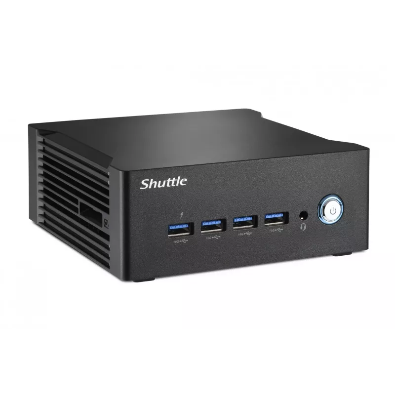 Shuttle Nano PC NT10H9, Intel Core Ultra 9 185H, grafika Intel Arc, 2xHDMI, 2xUSB 4.0 (DP), 2xLAN 2,5 Gbit, w zestawie VESA praca ciągła 24/7