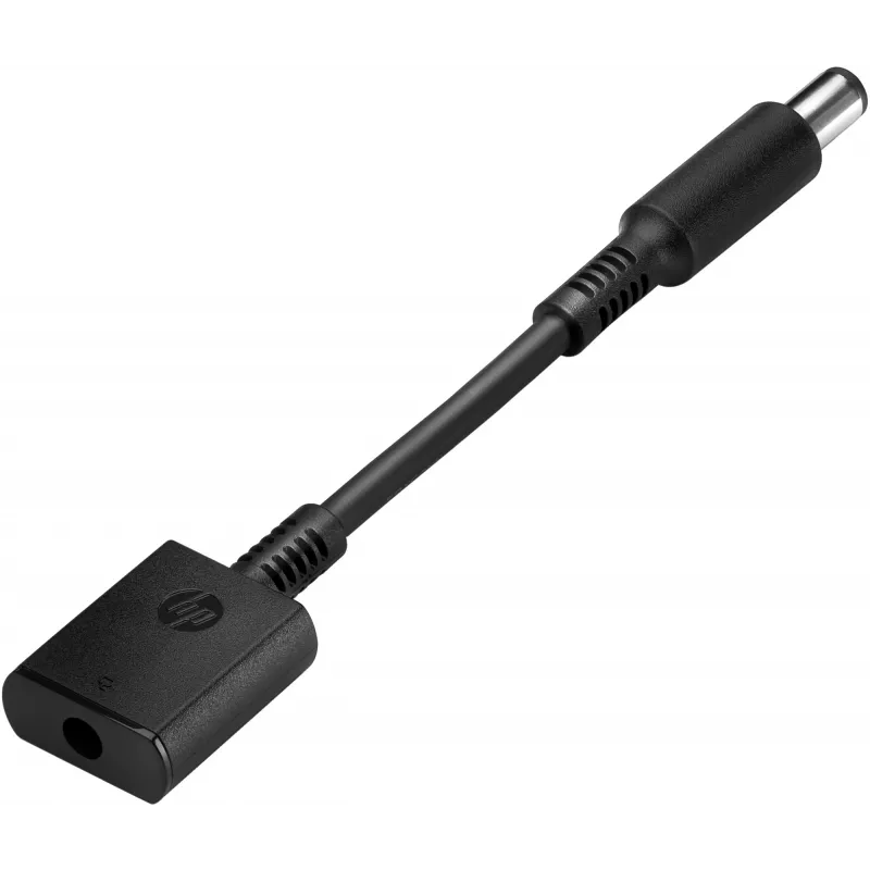 Przejściówka HP 7,4 mm na 4,5 DC, czarna, wtyk, gniazdo, 90°, HP CO06XL, biznesowa
