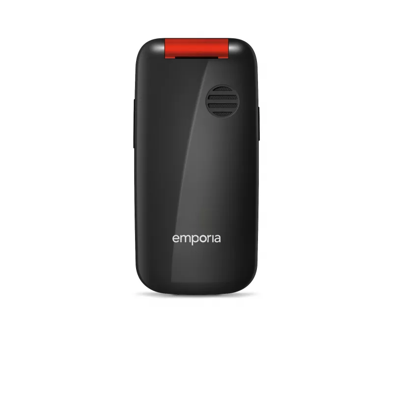 Emporia emporiaONE 6.1 cm (2.4 cala) 80 g Czarny, Czerwony Telefon dla seniora