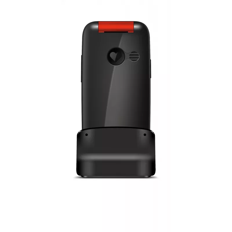 Emporia emporiaONE 6.1 cm (2.4 cala) 80 g Czarny, Czerwony Telefon dla seniora