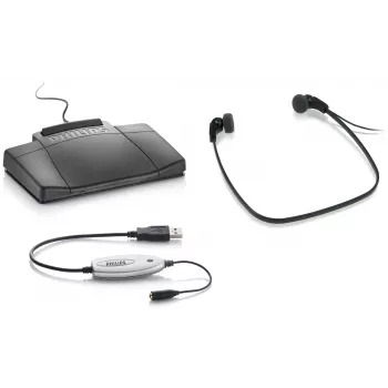 Philips LFH5220 Słuchawki Przewodowe Nagłowne, Douszne Czarny, Srebrny
