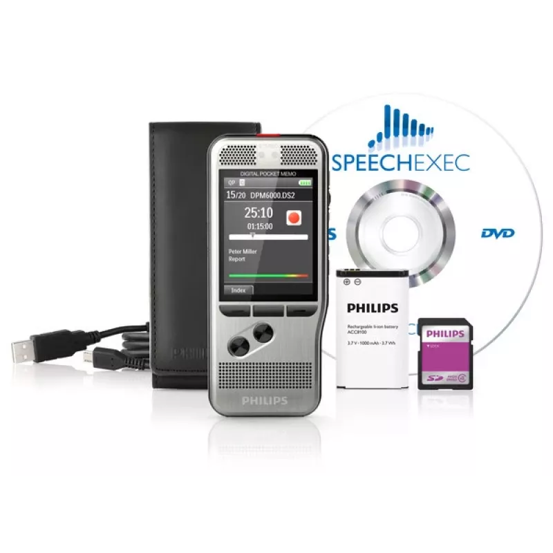 Philips DPM6000 Karta pamięci flash Czarny, Srebrny