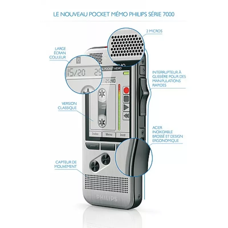 Philips DPM 7200 Karta Flash Stal nierdzewna