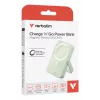 Verbatim Charge 'n' Go magnetyczny bezprzewodowy powerbank ze stojakiem - 10000 mAh zielony