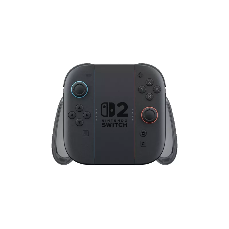 Nintendo Joy-Con 2 Charging Grip, kontroler do Nintendo Switch 2, grip kontrolera, czarny, przezroczysty, plastik, Nintendo, Joy-Con 2