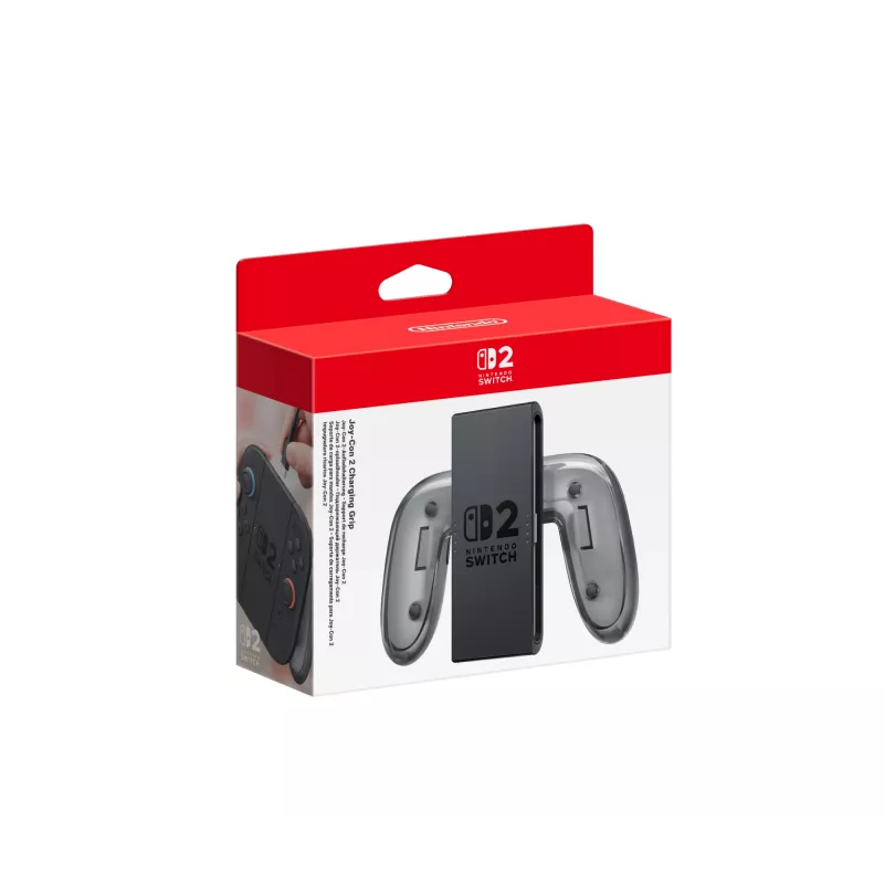 Nintendo Joy-Con 2 Charging Grip, kontroler do Nintendo Switch 2, grip kontrolera, czarny, przezroczysty, plastik, Nintendo, Joy-Con 2
