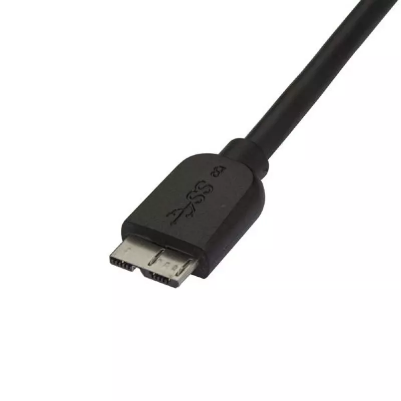StarTech.com cienki Micro USB 3.0 kabel - M/M - 2m (6ft), 2 m, USB A, Micro-USB B, USB 3.2 Gen 1 (3.1 Gen 1), Męski/Męski, Czarny