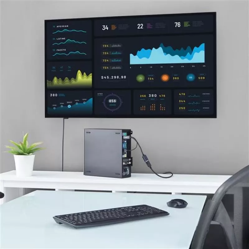 StarTech.com Adapter HDMI na DisplayPort - 4K 30Hz, 3840 x 2160 pikseli, 1080p, 720p, 120 Hz, Czarny, MegaChips - STDP2600, Aktywny konwerter wideo