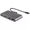 StarTech.com Mini stacja dokująca Thunderbolt dla dwóch monitorów, DisplayPort 4K 60 Hz, bezsterownikowy koncentrator dla Windows i Mac, Gigabit Ethernet, 1x USB-A (USB 5 Gb/s), kabel 11 cali (28 cm)