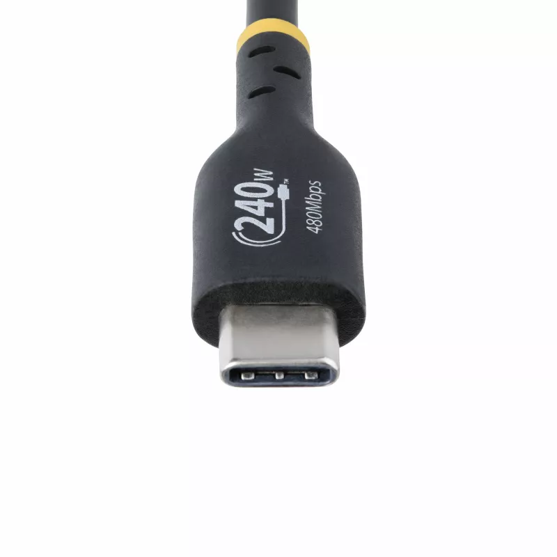 StarTech.com Kabel USB-C do ładowania 3 m, certyfikowany przez USB-IF kabel USB C, 240 W PD EPR, USB 2.0 Typu-C przewód do ładowania laptopa, kabel USB-C do przesyłania danych, osłona TPE, M/M
