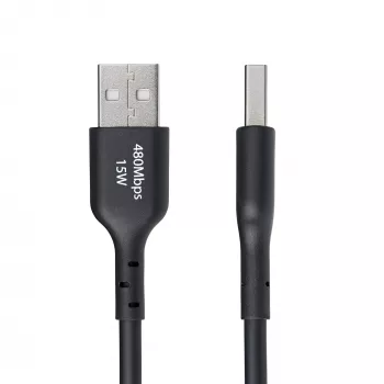 StarTech.com Kabel USB-A do USB-C 3 m (9,8 stopy) do ładowania i synchronizacji, 3 A, USB 2.0, w osłonie TPE – czarny przewód do ładowania USB