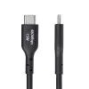 StarTech.com Kabel USB-A do USB-C 3 m (9,8 stopy) do ładowania i synchronizacji, 3 A, USB 2.0, w osłonie TPE – czarny przewód do ładowania USB