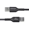 StarTech.com Kabel USB-A do USB-C 3 m (9,8 stopy) do ładowania i synchronizacji, 3 A, USB 2.0, w osłonie TPE – czarny przewód do ładowania USB