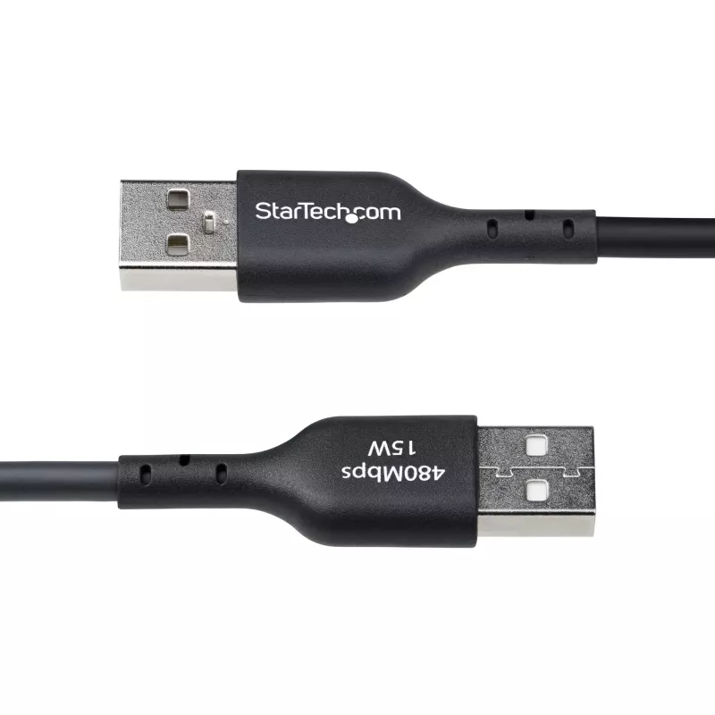 StarTech.com Kabel USB-A do USB-C 3 m (9,8 stopy) do ładowania i synchronizacji, 3 A, USB 2.0, w osłonie TPE – czarny przewód do ładowania USB