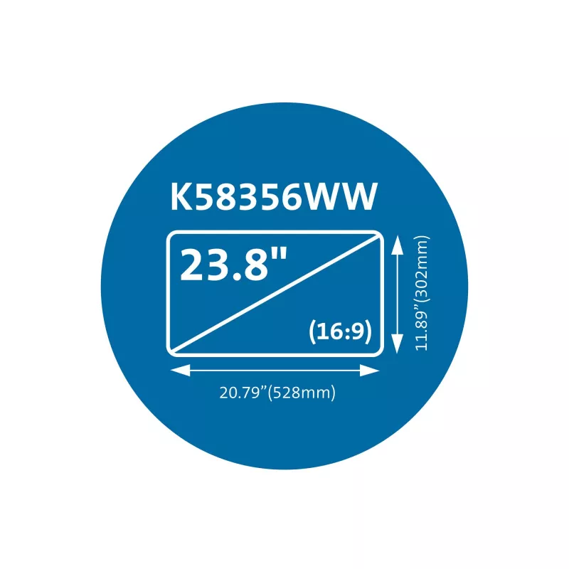 Kensington MagPro Magnetyczny Filtr Prywatności na Monitor 23,8” (16:9)