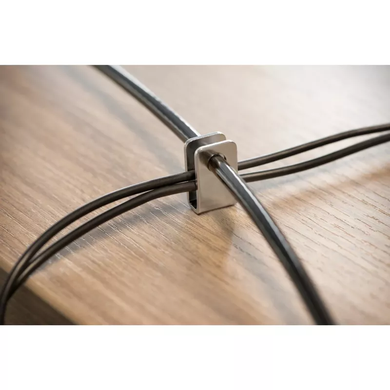 Zestaw blokujący Kensington Desktop & Peripherals Locking Kit 2.0, 2,44 m, Kensington, klucz, stal węglowa, czarny, srebrny