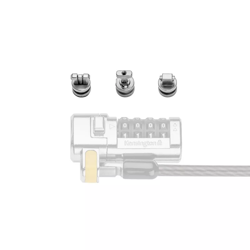 Zestaw kotwic zabezpieczających Kensington ClickSafe Universal Slots, Kotwica, Stal nierdzewna, 3 szt., 31 g, 115 mm, 85 mm