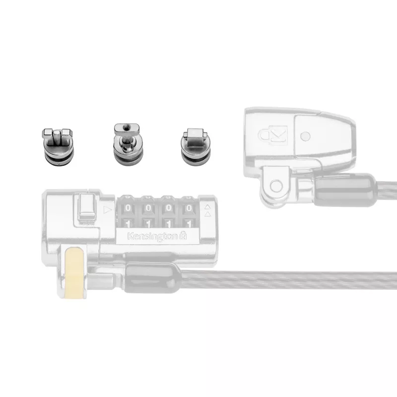 Zestaw kotwic zabezpieczających Kensington ClickSafe Universal Slots, Kotwica, Stal nierdzewna, 3 szt., 31 g, 115 mm, 85 mm