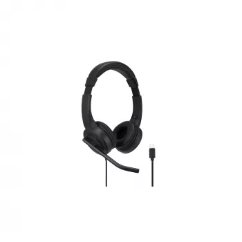 Kensington H1000 USB-C On-Ear Headset, Wired, Calls/Music, 20 - 20000 Hz, 190 g, Headset, Czarny