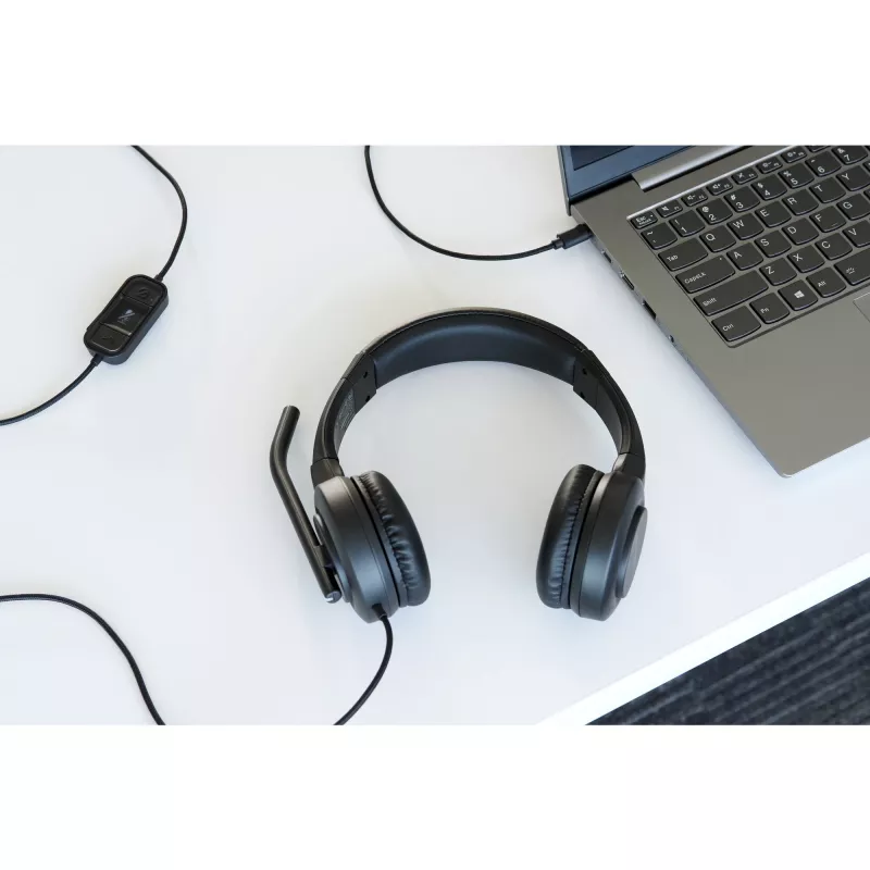 Kensington H1000 USB-C On-Ear Headset, Wired, Calls/Music, 20 - 20000 Hz, 190 g, Headset, Czarny