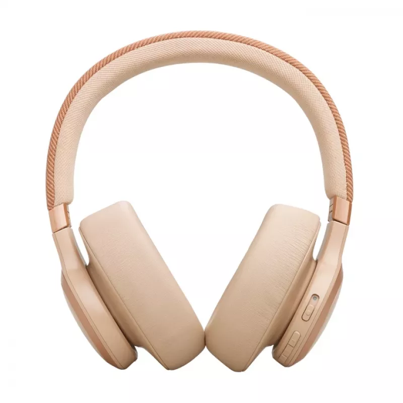 JBL Live 770NC Zestaw słuchawkowy Bezprzewodowy Nauszny Połączenia/Muzyka Bluetooth Piaskowy