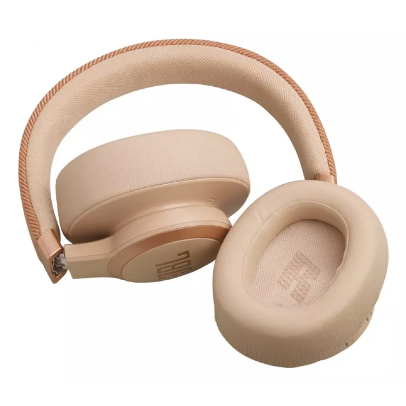JBL Live 770NC Zestaw słuchawkowy Bezprzewodowy Nauszny Połączenia/Muzyka Bluetooth Piaskowy