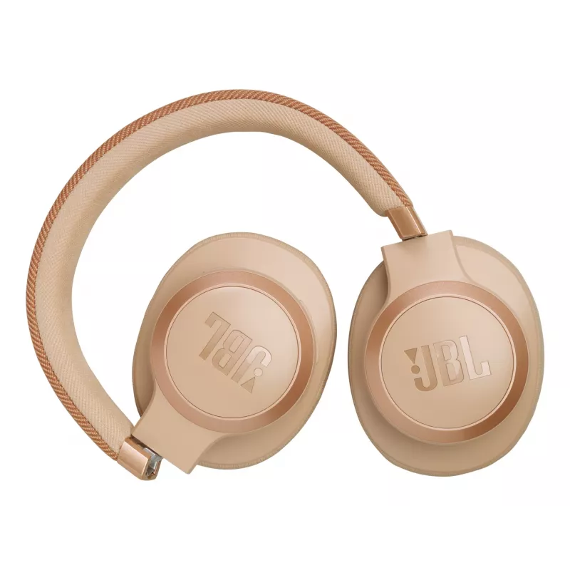 JBL Live 770NC Zestaw słuchawkowy Bezprzewodowy Nauszny Połączenia/Muzyka Bluetooth Piaskowy
