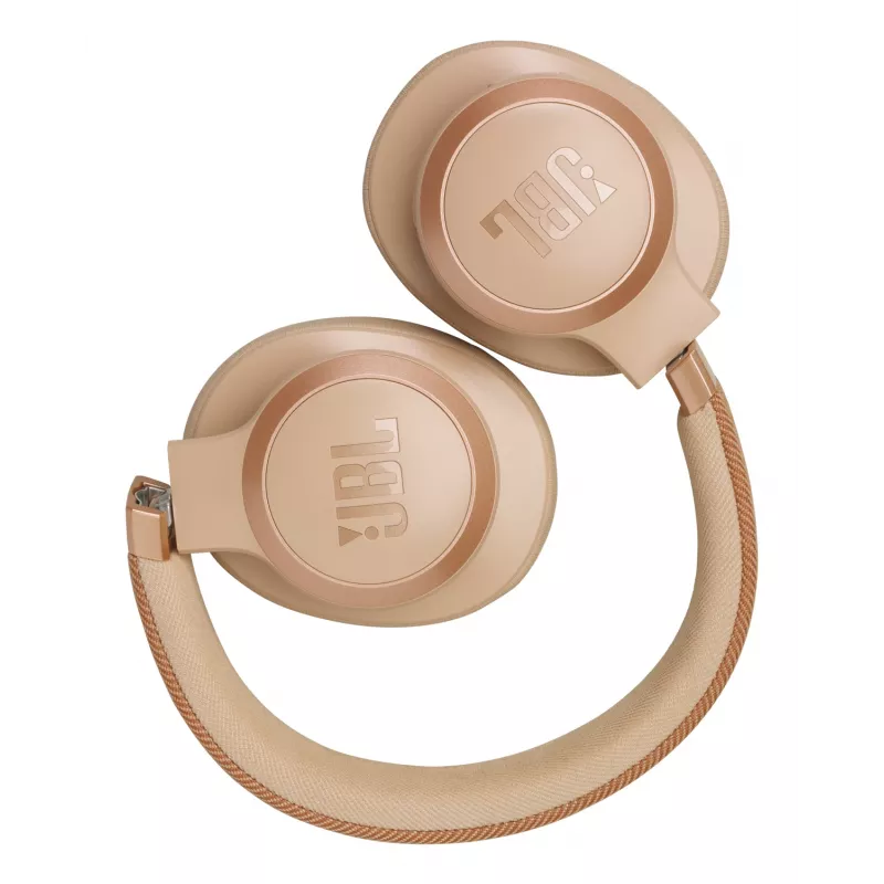 JBL Live 770NC Zestaw słuchawkowy Bezprzewodowy Nauszny Połączenia/Muzyka Bluetooth Piaskowy