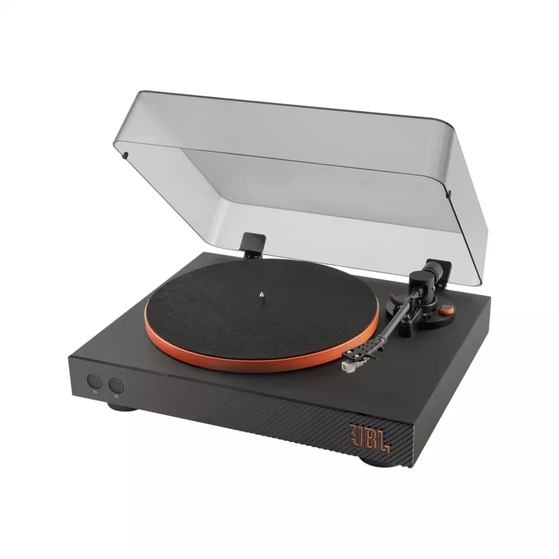 JBL Spinner BT gramofon audio z napędem paskowym Czarny, Pomarańczowy