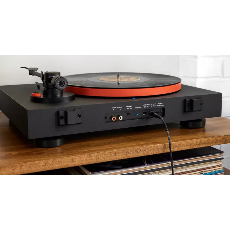 JBL Spinner BT gramofon audio z napędem paskowym Czarny, Pomarańczowy