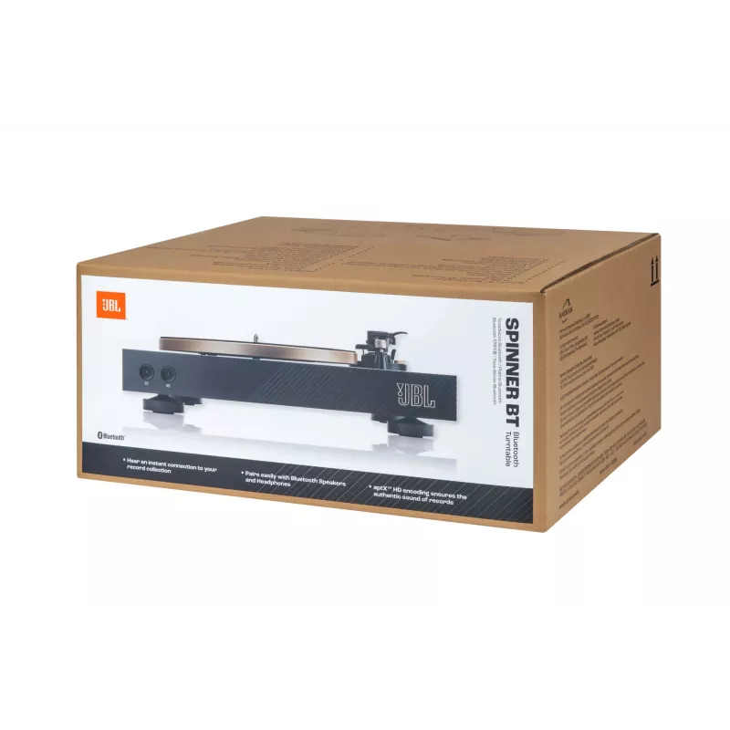 Gramofon paskowy JBL Spinner BT Czarny, Złoty