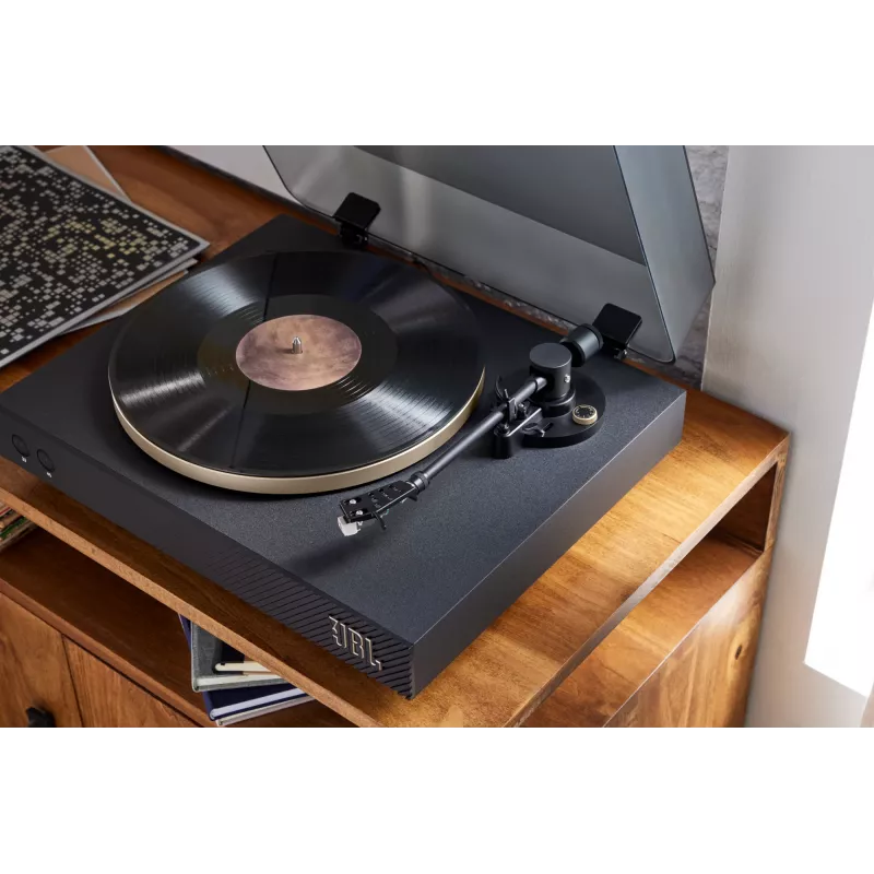 Gramofon paskowy JBL Spinner BT Czarny, Złoty